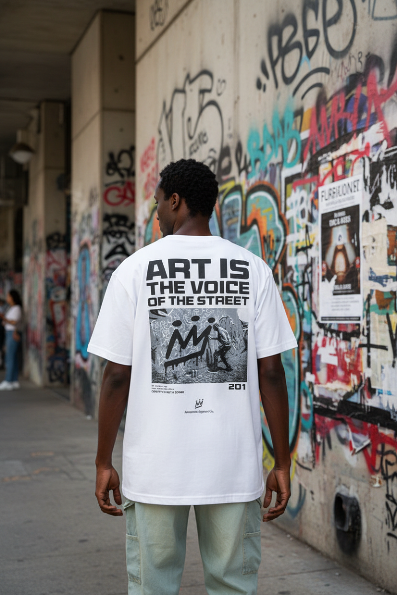 Remera King Of Art Urban Blanco