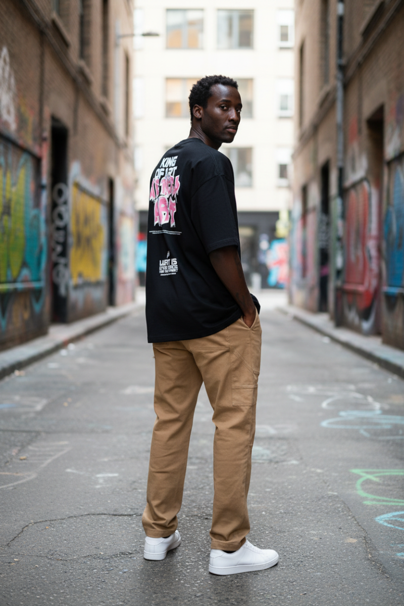 Remera King of Art Reclaim Negro