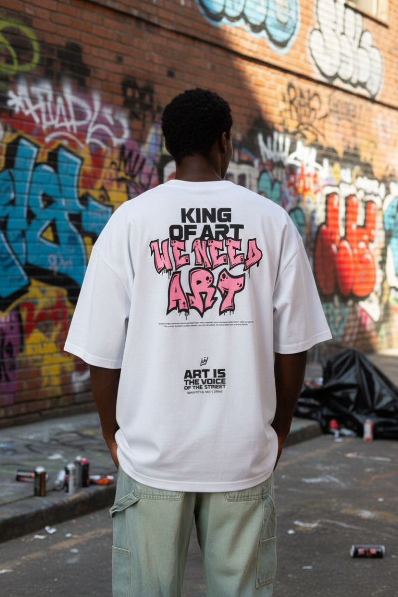 Remera King Of Art  Reclaim Blanco