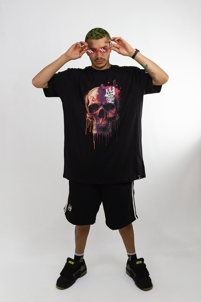 Remera King Of Art hombre Urban Shirt Relax Negro (Z4)