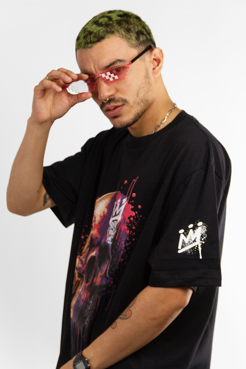 Remera King Of Art hombre Urban Shirt Relax Negro (Z4)