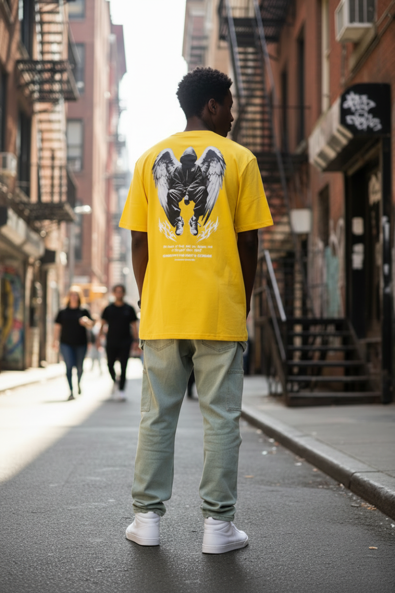 Remera King Of Art Urban Amarillo