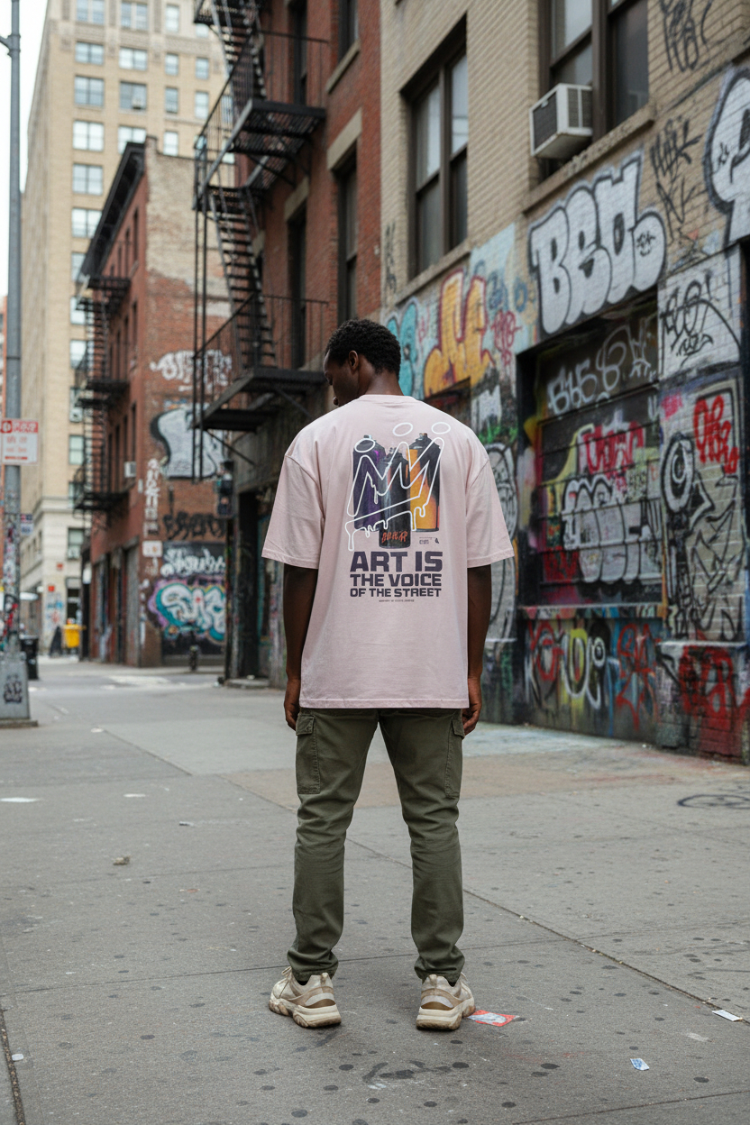 Remera King Of Art Reclaim Rosa