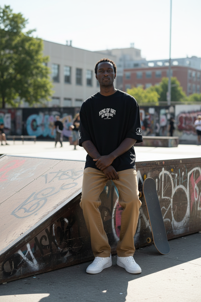 Remera King of Art Austin Negro