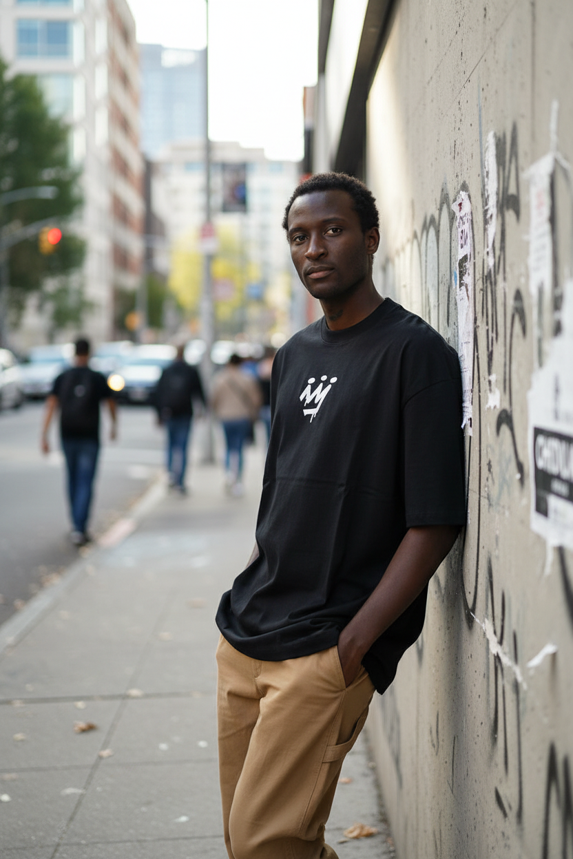 Remera King Of Art Loud Negro