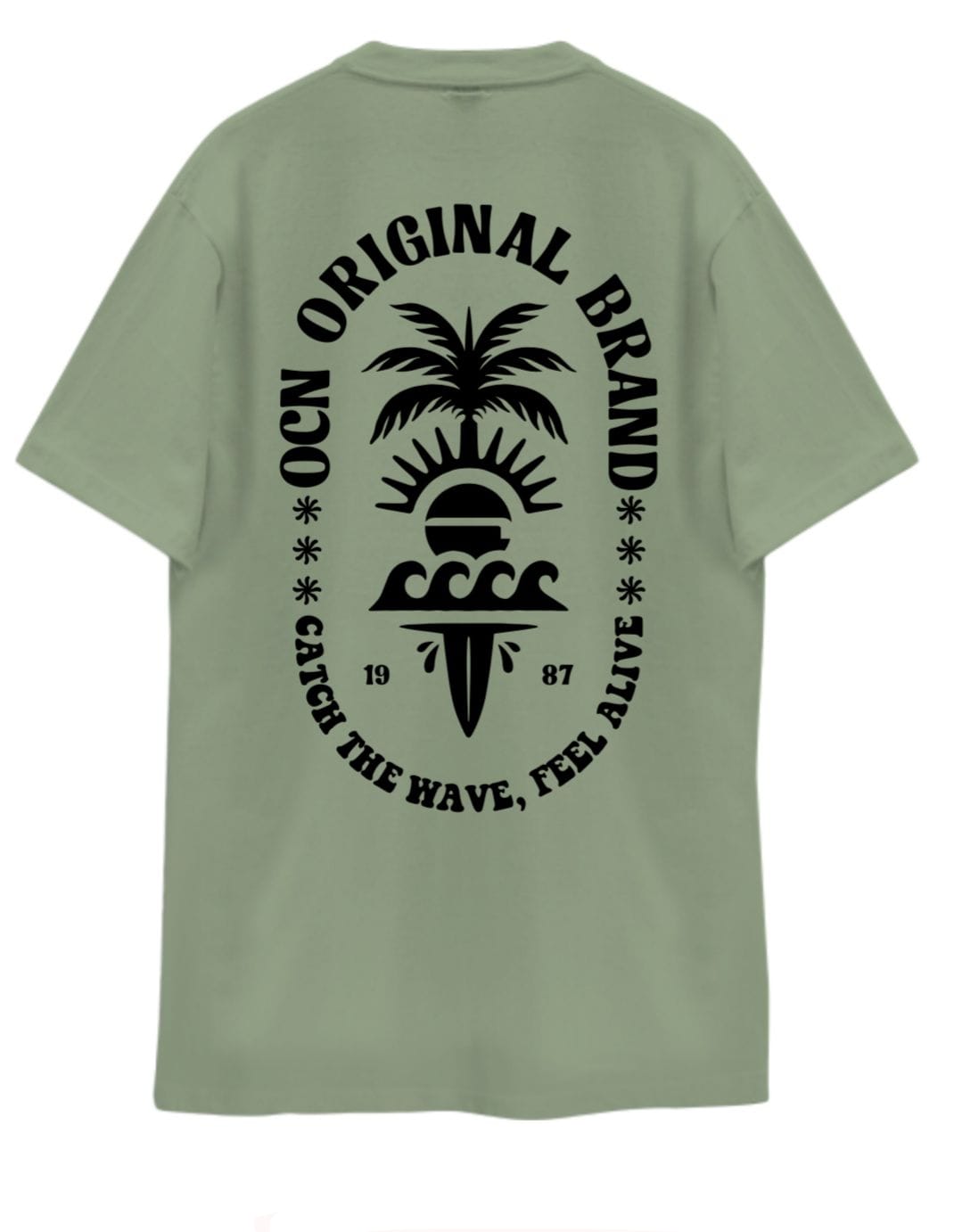 Remera Ocn Hombre Original Regular Verde 7G2D8