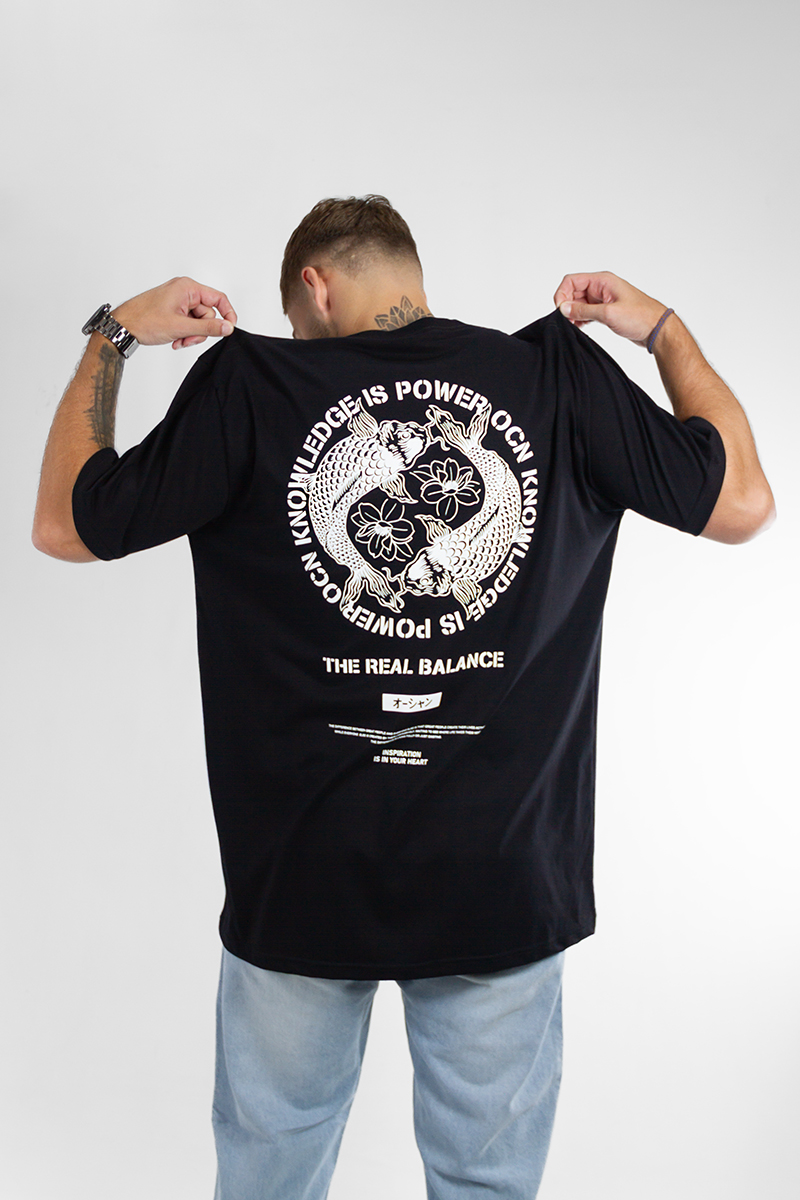 Remera Ocn Hombre Orian Negro 601E3
