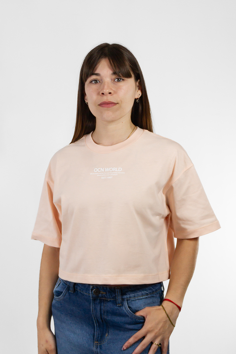 Remera Ocn Mujer Chevy Rosa 7F12l
