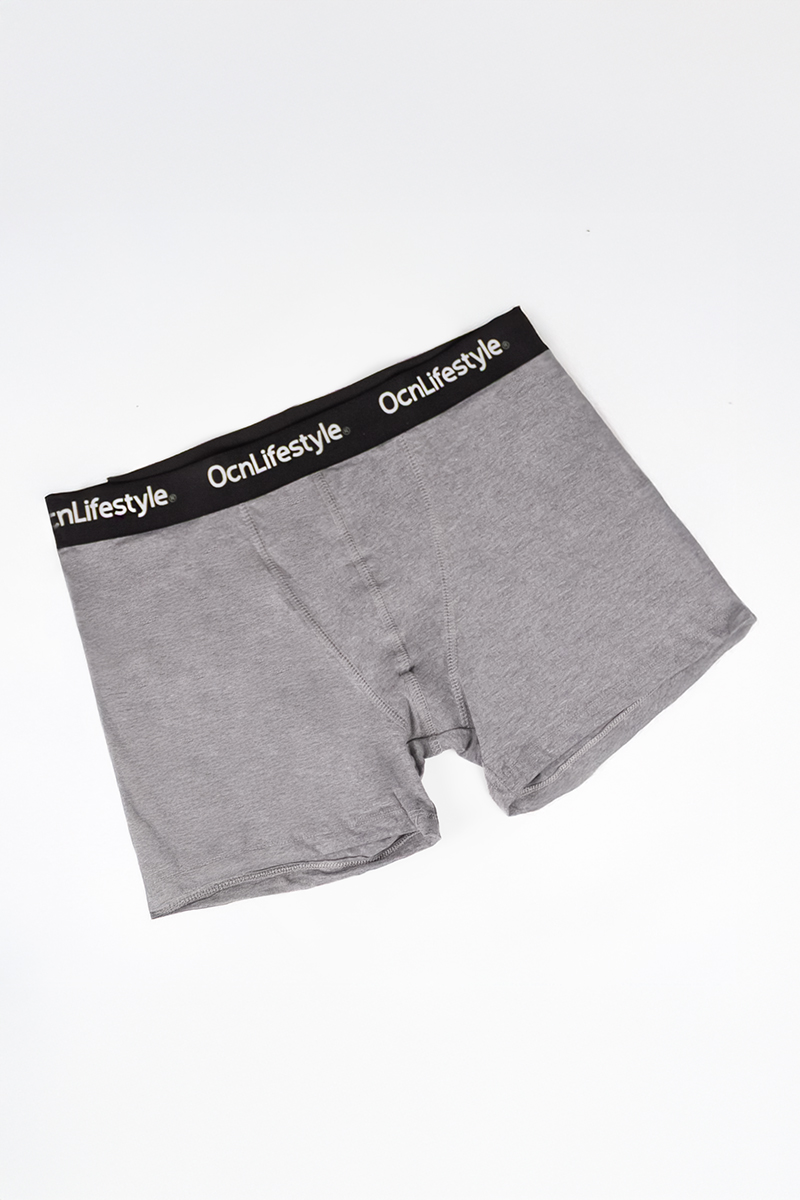 Boxer Ocn Hombre Lycra Gris 25% 000