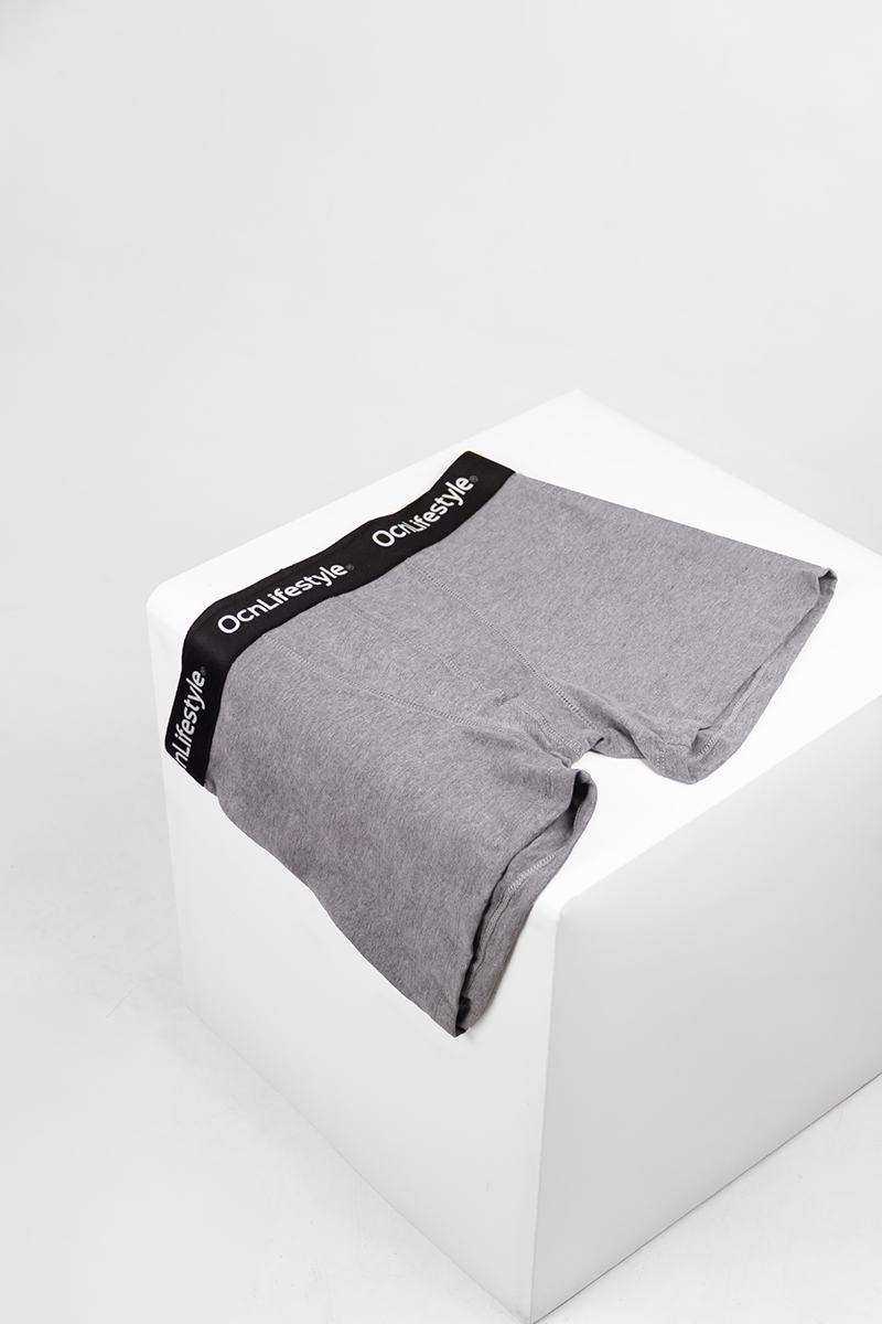 Boxer Ocn Hombre Lycra Gris 25% 000