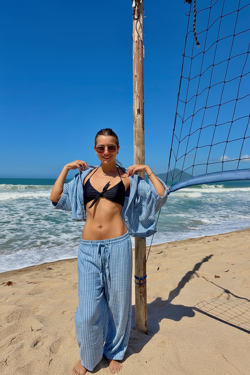 Pantalon Ocn Brisa Azul