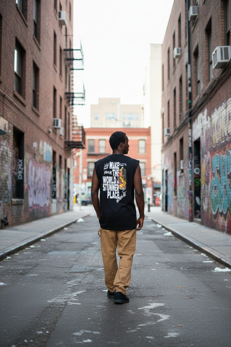 Musculosa King Of Art Mullet Negro