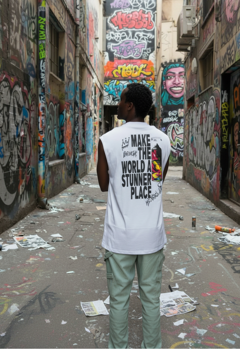 Musculosa King Of Art Mullet Blanco