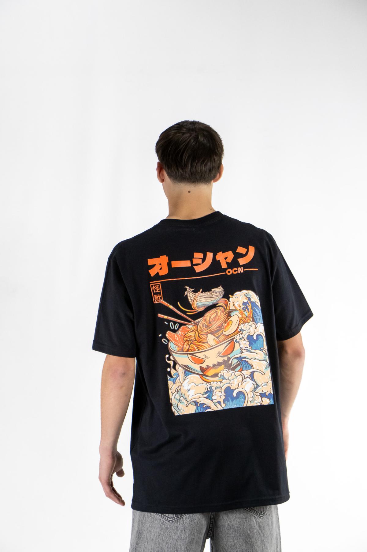 Remera Ocn Hombre Orian Negro 701K4 RELAX