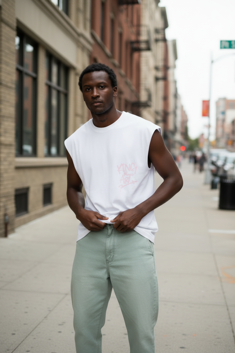 Musculosa King Of Art Dalton Blanco