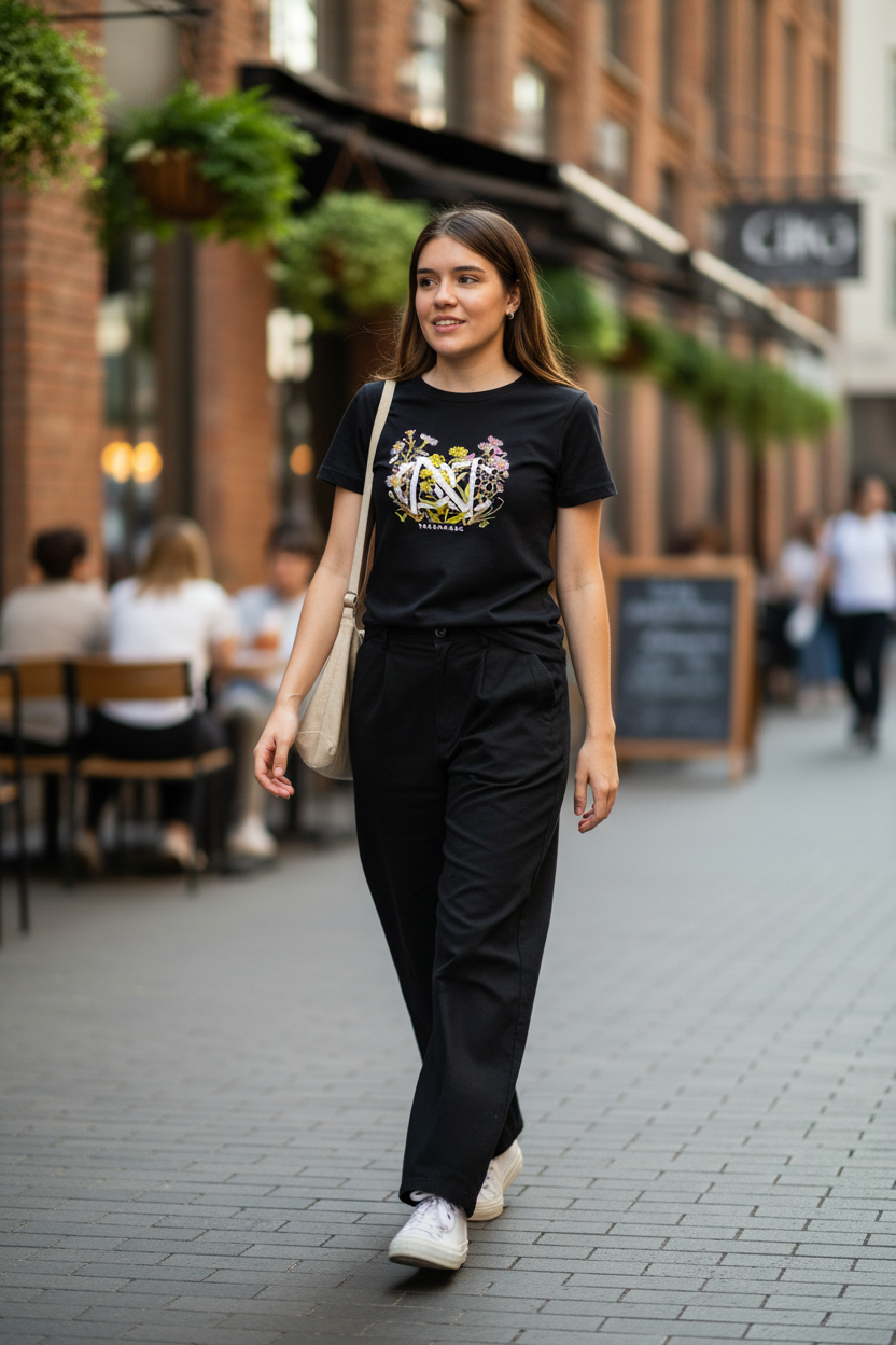 Remera Ocn Cassie Negro