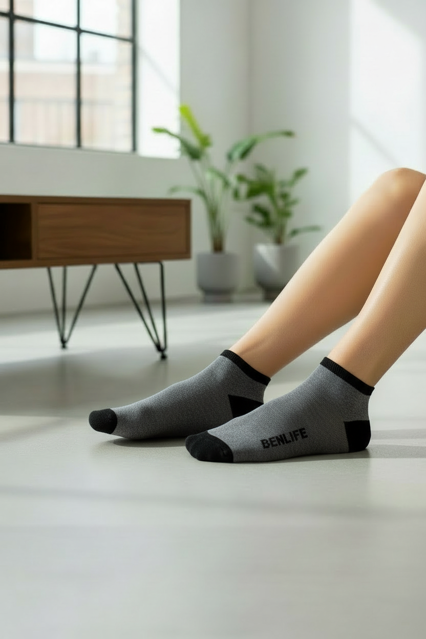 Medias Ocn Clasico Gris/Negro