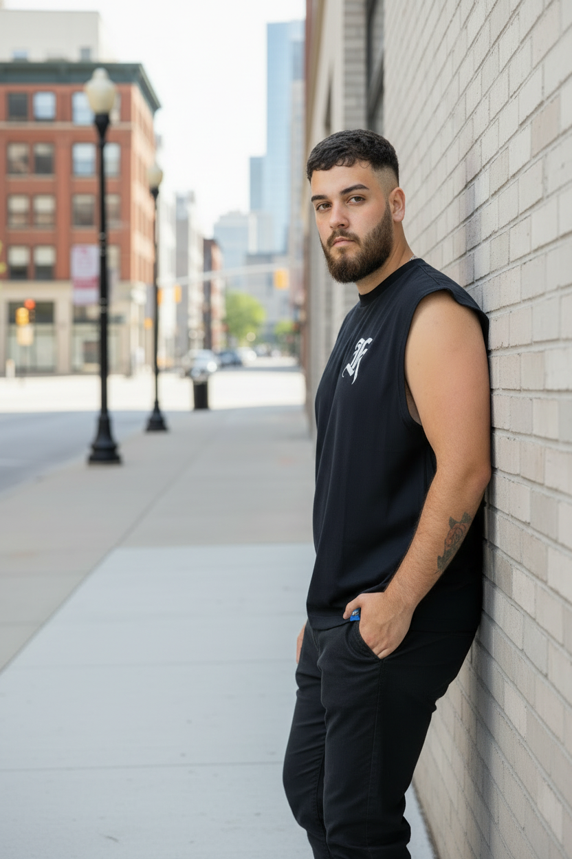 Musculosa King Of Art Mullet Negro