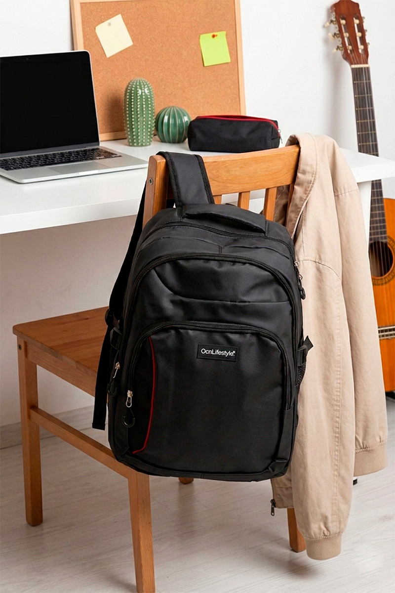 Mochila Ocn Flex imp Negro