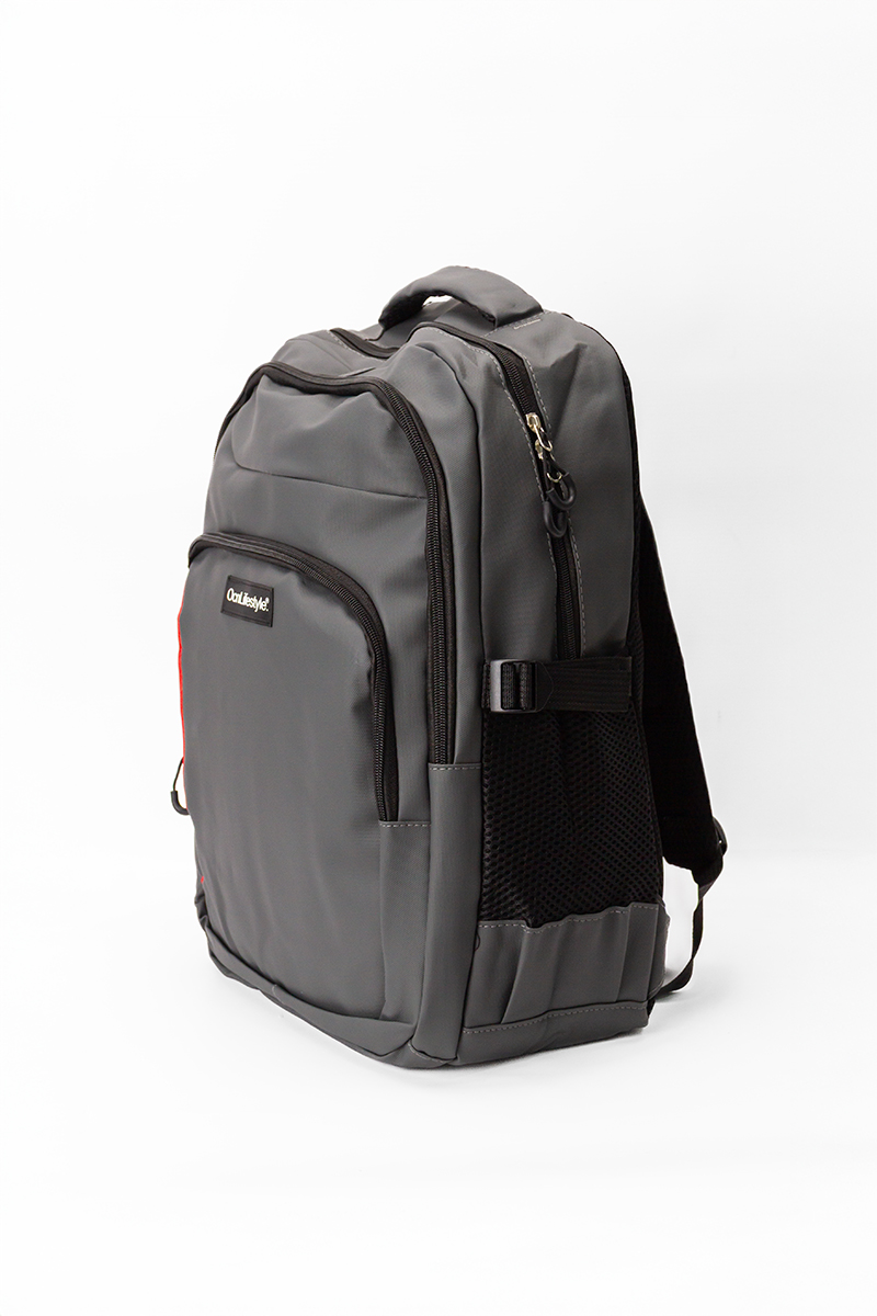 Mochila Ocn Flex imp Gris Claro