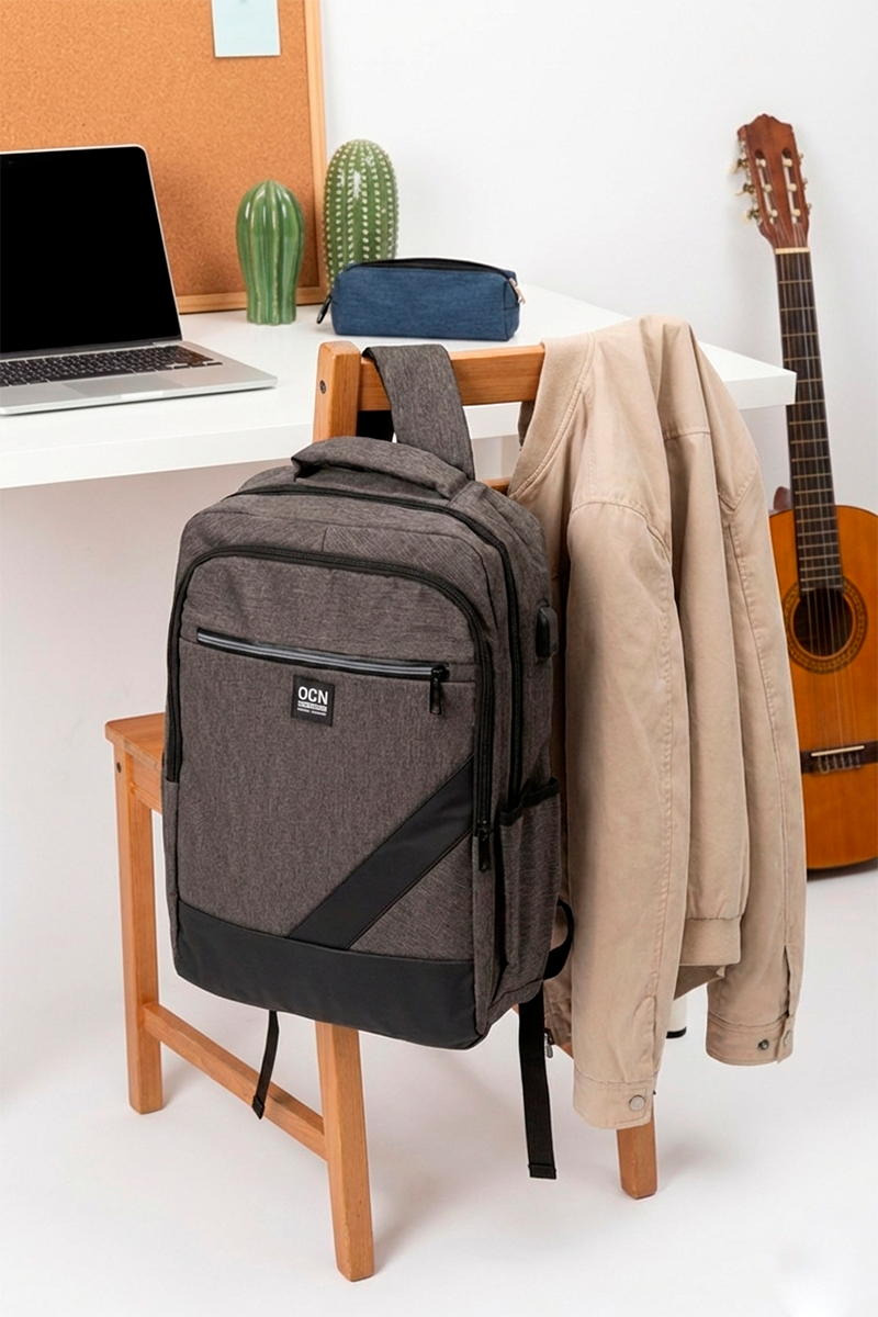 Mochila Ocn Deck imp Gris