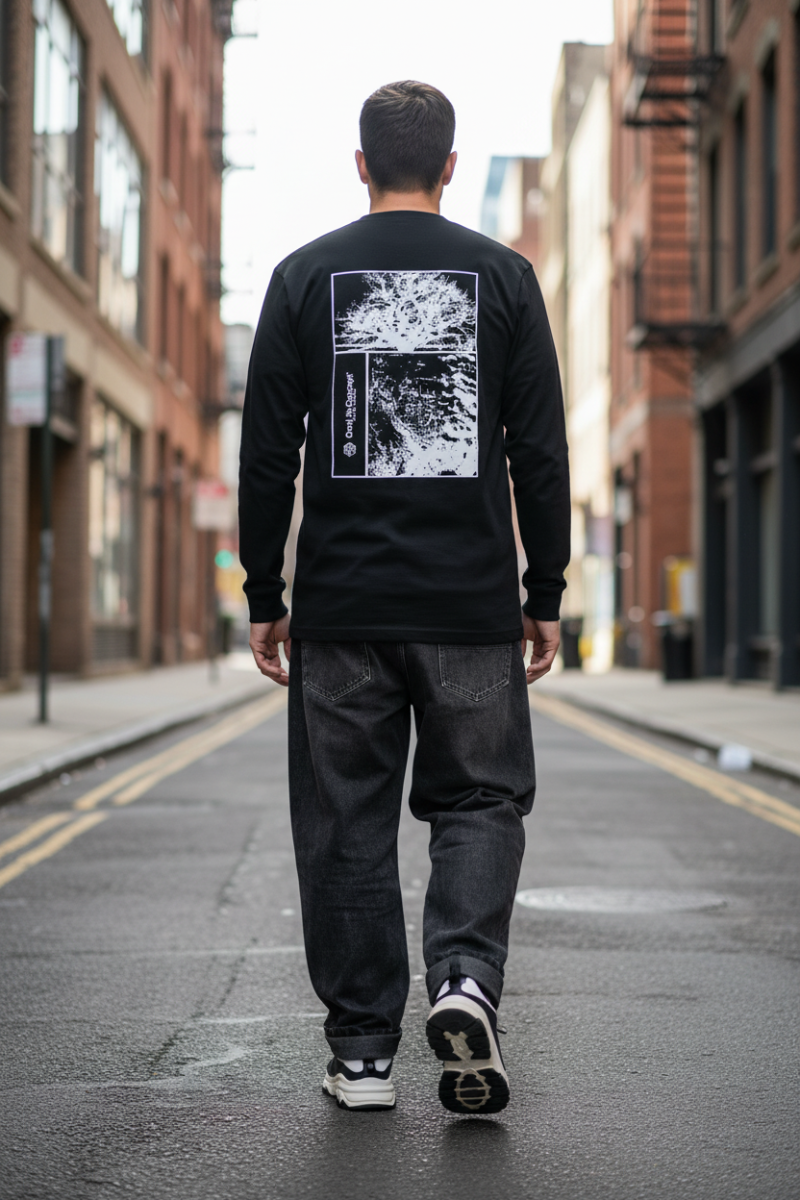 Remera Ocn Manga Larga Original Negro