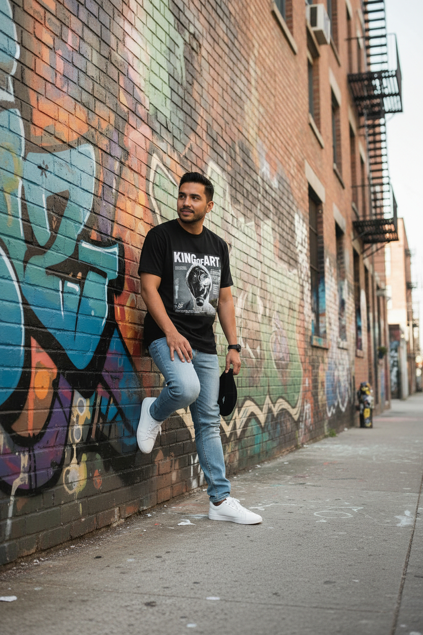 Remera King Of Art Reclaim Negro