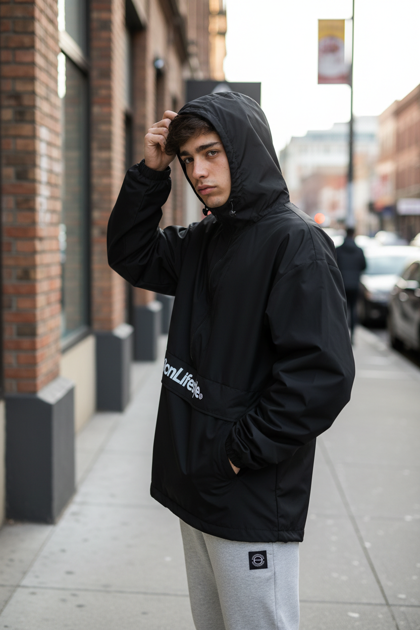 Anorak Ocn Manchester Negro