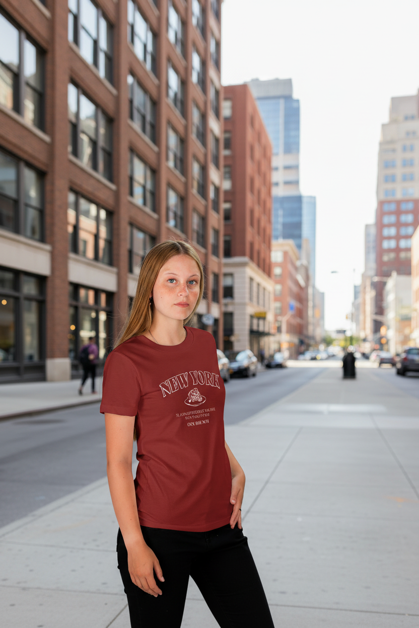 Remera Ocn Mujer Cassie Bordo