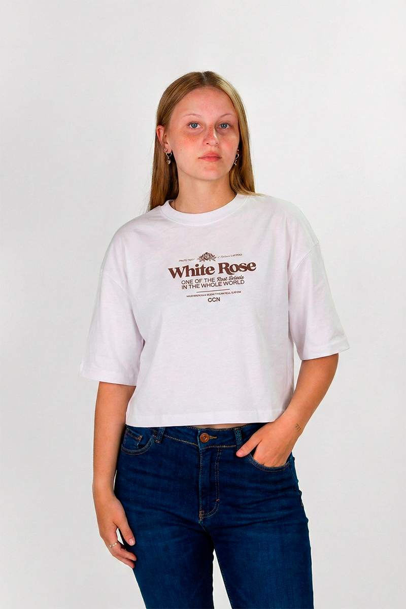 Remera Ocn Mujer Boxy Tee Blanco