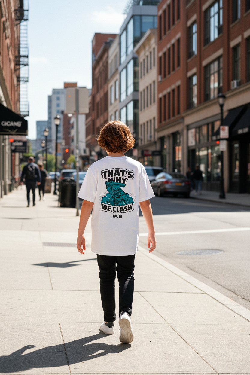 Remera Ocn Kids Tributo Blanco