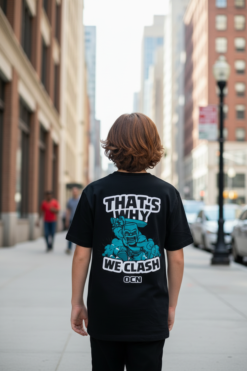 Remera Ocn Kids Tributo Negro