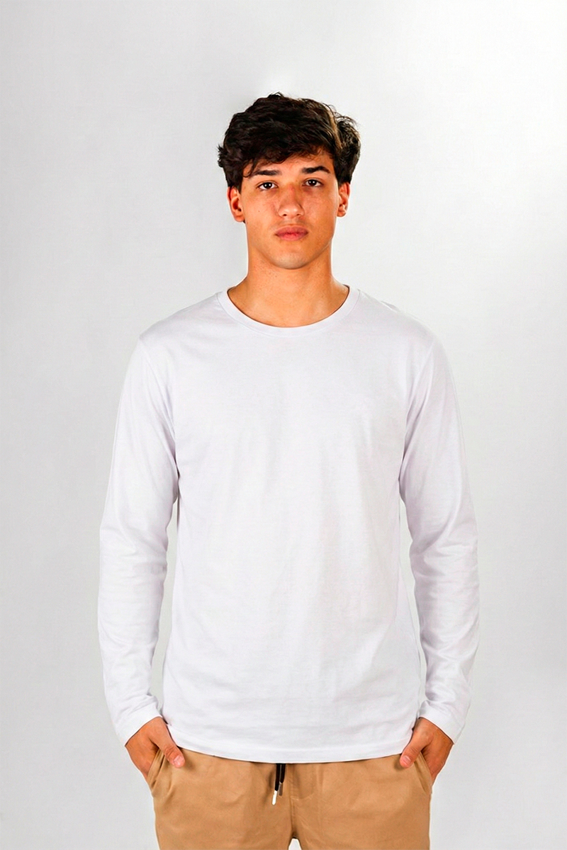 Remera Manga Larga Ocn Basic Blanco