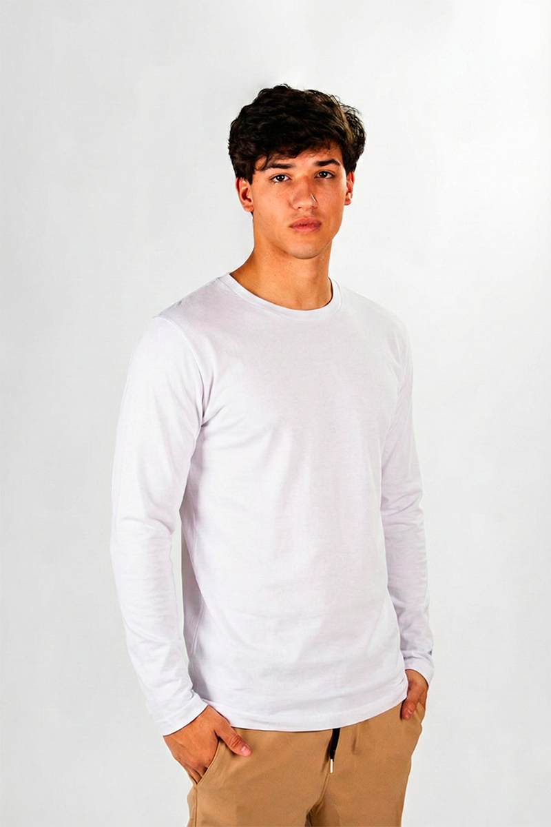 Remera Manga Larga Ocn Basic Blanco