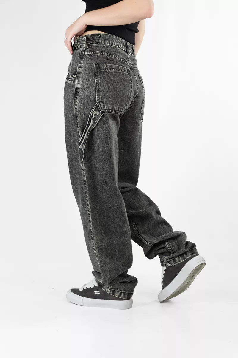 Jean Ocn Mujer Baggy Grey