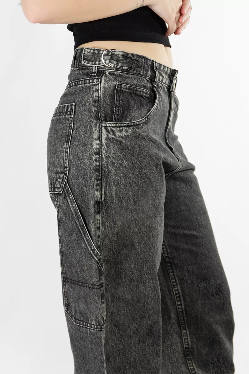 Jean Ocn Mujer Baggy Grey