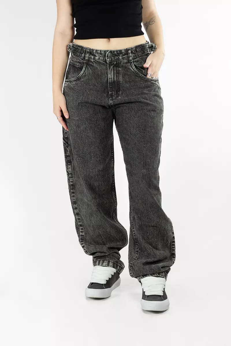 Jean Ocn Mujer Baggy Grey