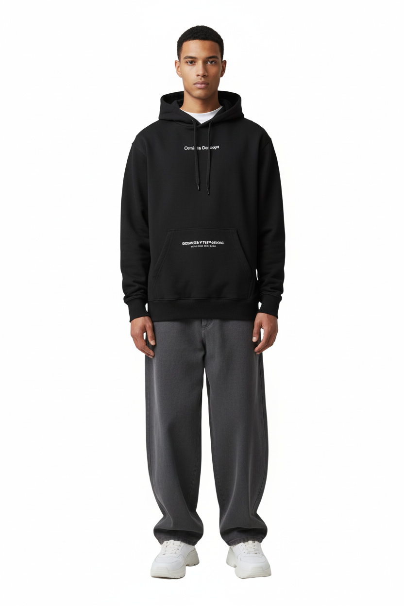 Buzo Ocn Canguro Original Negro