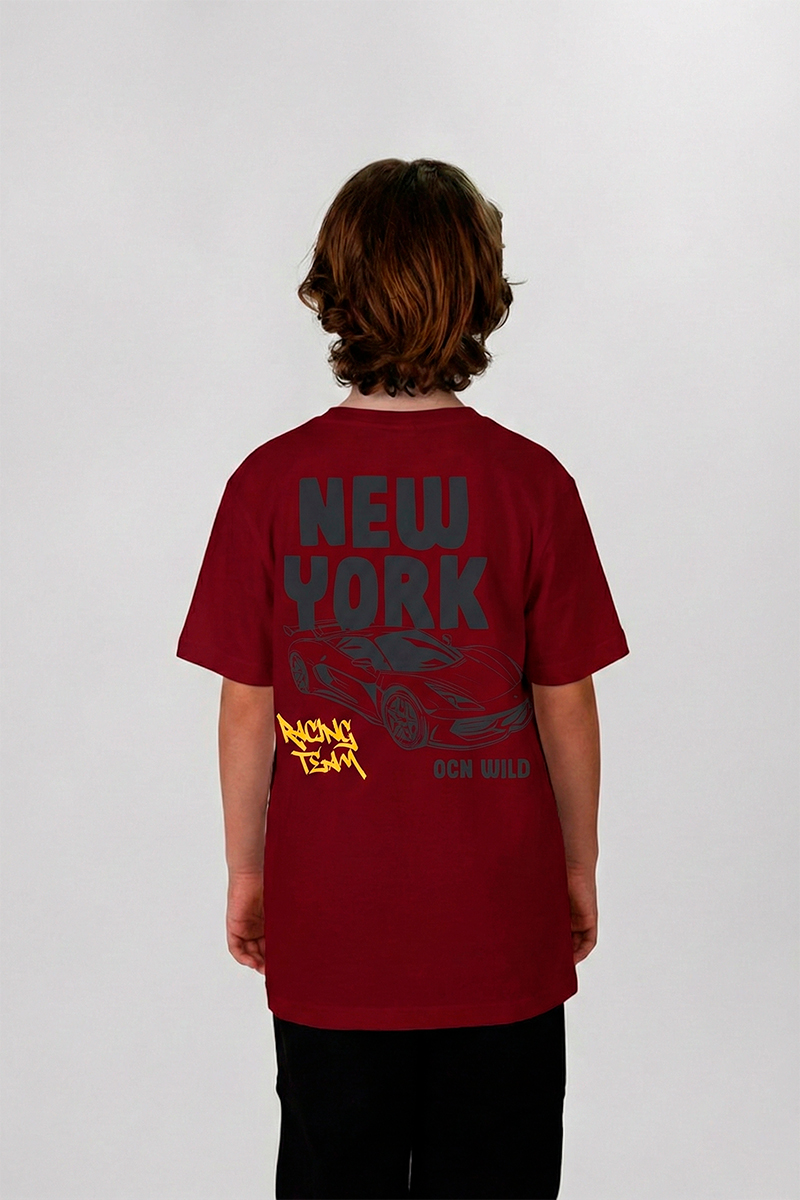 Remera Ocn Kids Premium Bordo