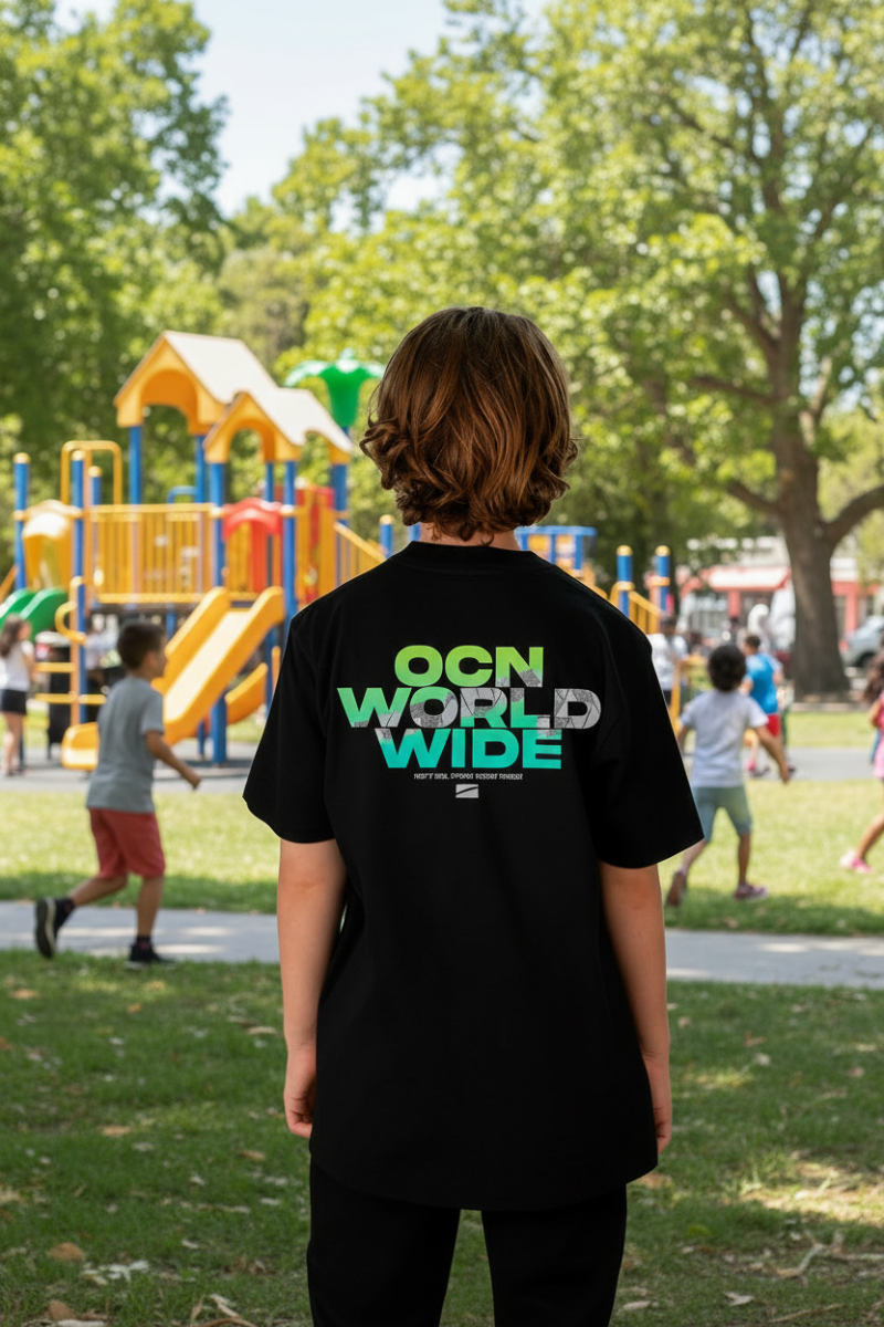 Remera Ocn Kids Premium Negro