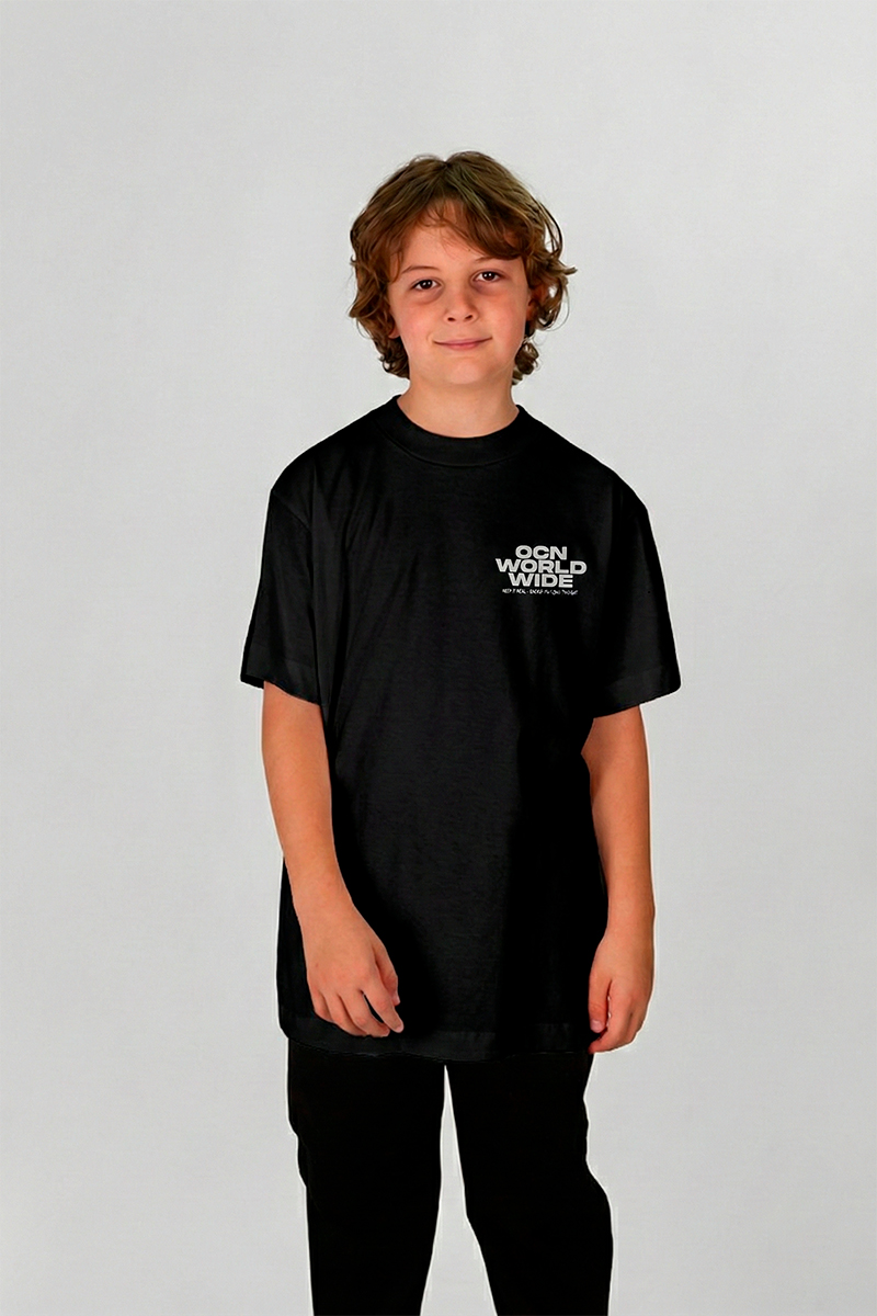 Remera Ocn Kids Premium Negro