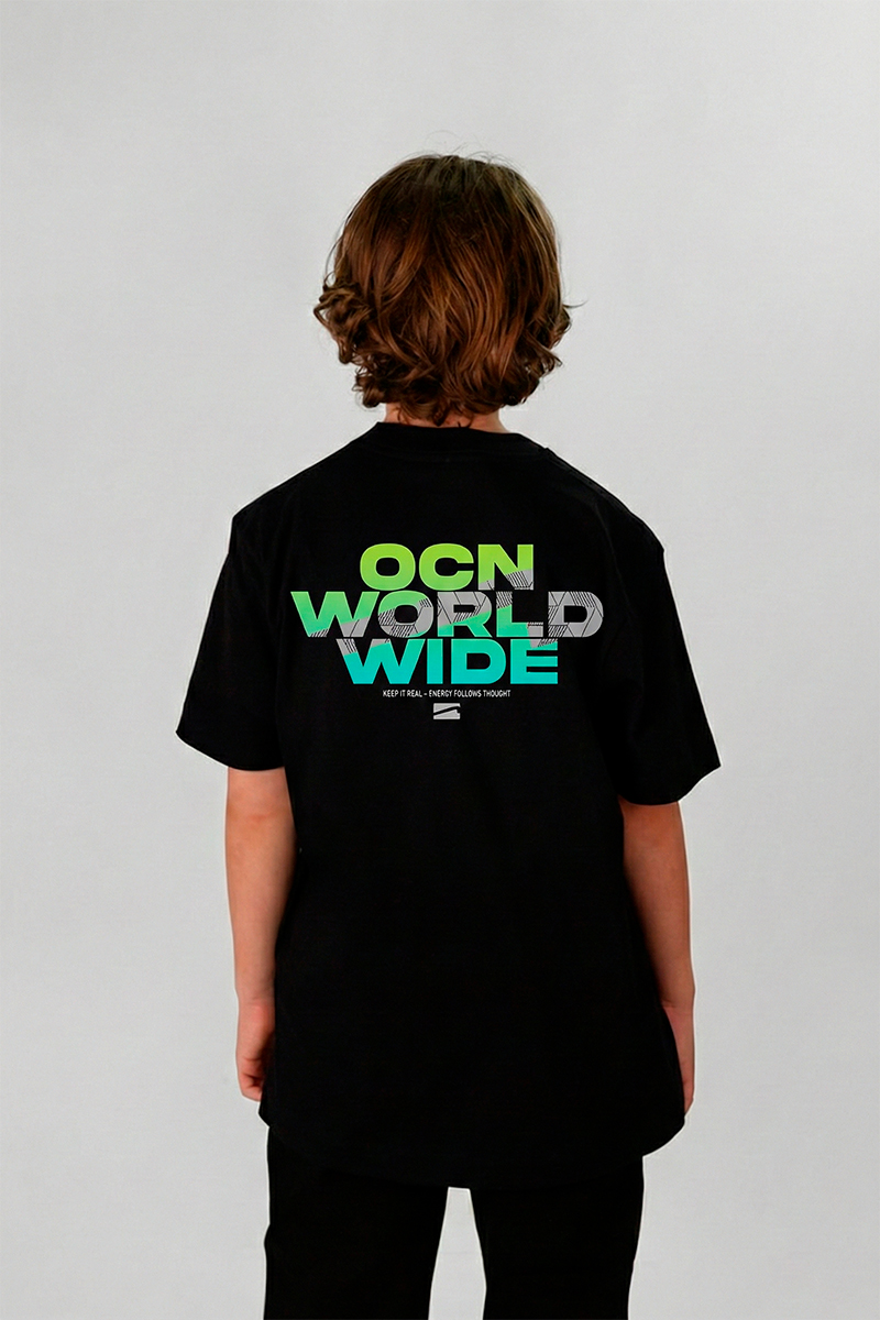 Remera Ocn Kids Premium Negro