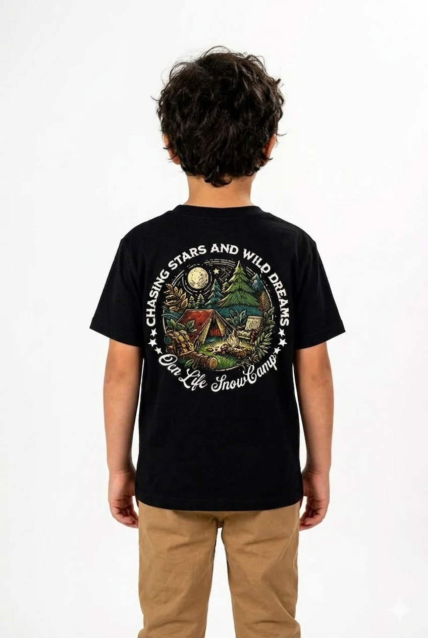 Remera Ocn Kids Premium Negro