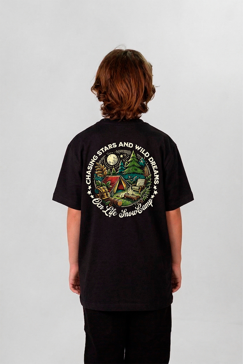 Remera Ocn Kids Premium Negro