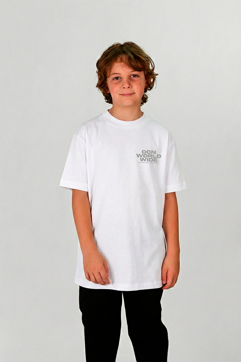Remera Ocn Kids Premium Blanco