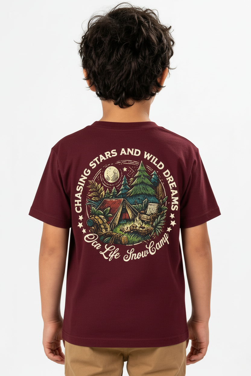 Remera Ocn Kids Premium Bordo