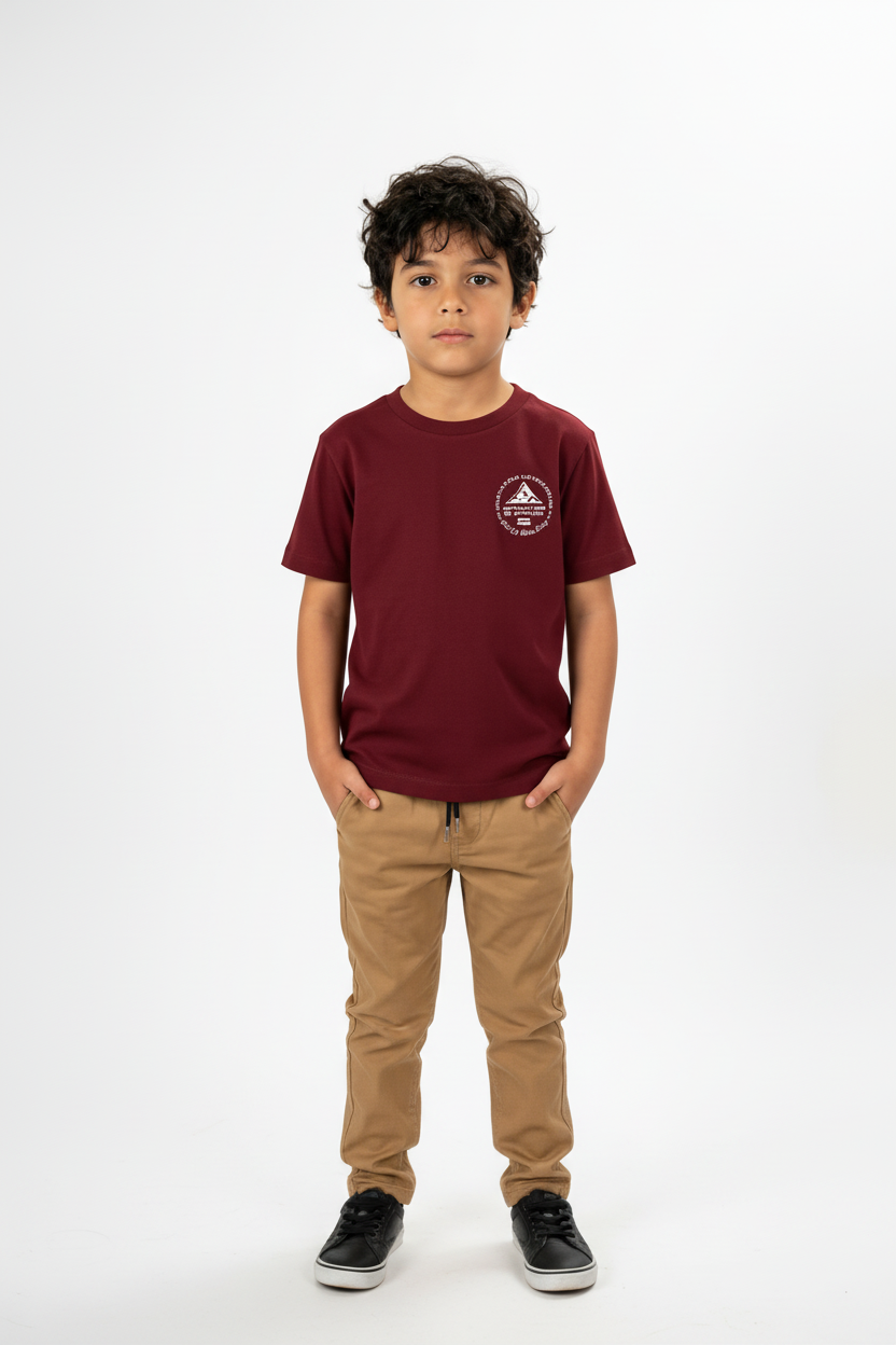 Remera Ocn Kids Premium Bordo