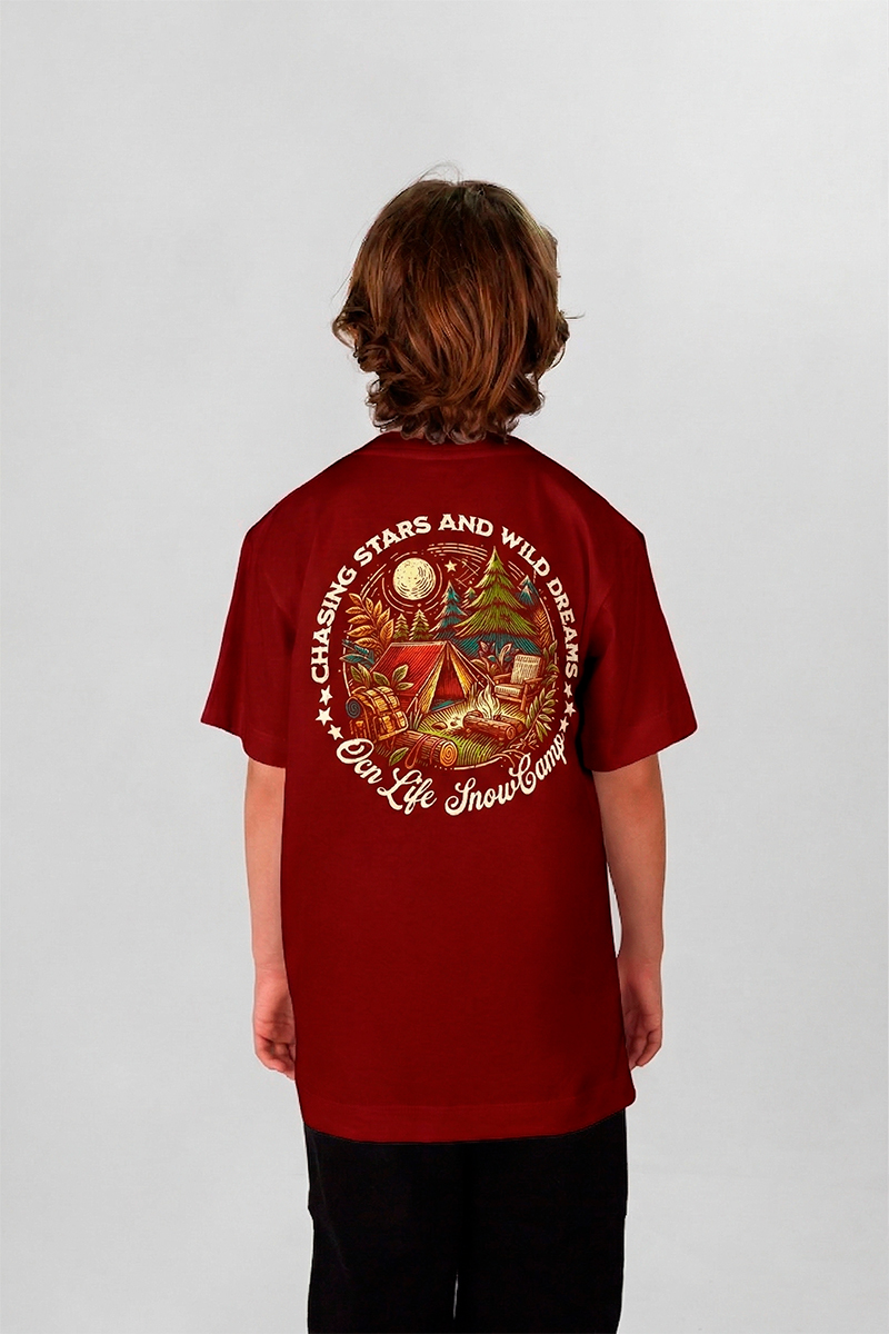 Remera Ocn Kids Premium Bordo