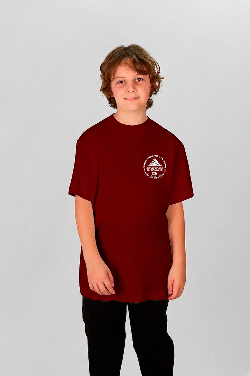 Remera Ocn Kids Premium Bordo