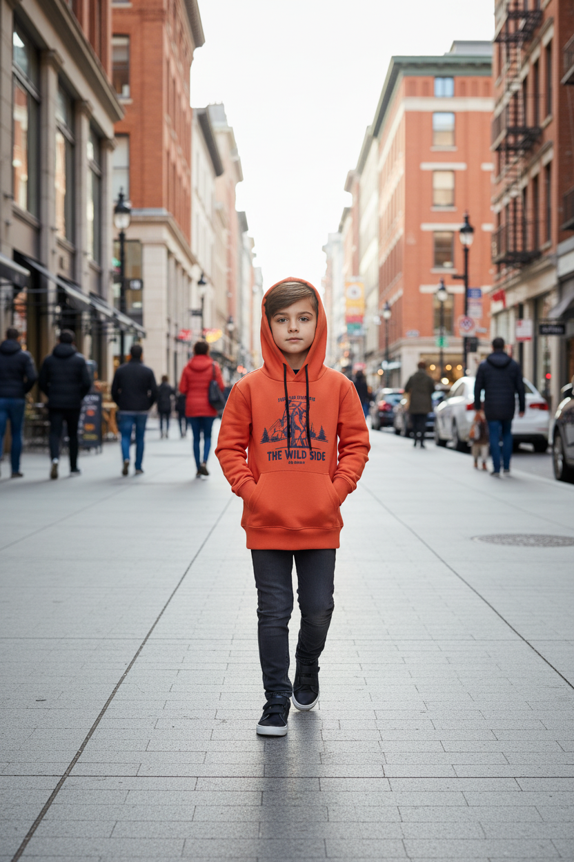 Buzo Ocn Canguro Naranja